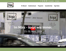 Tablet Screenshot of higa.ch